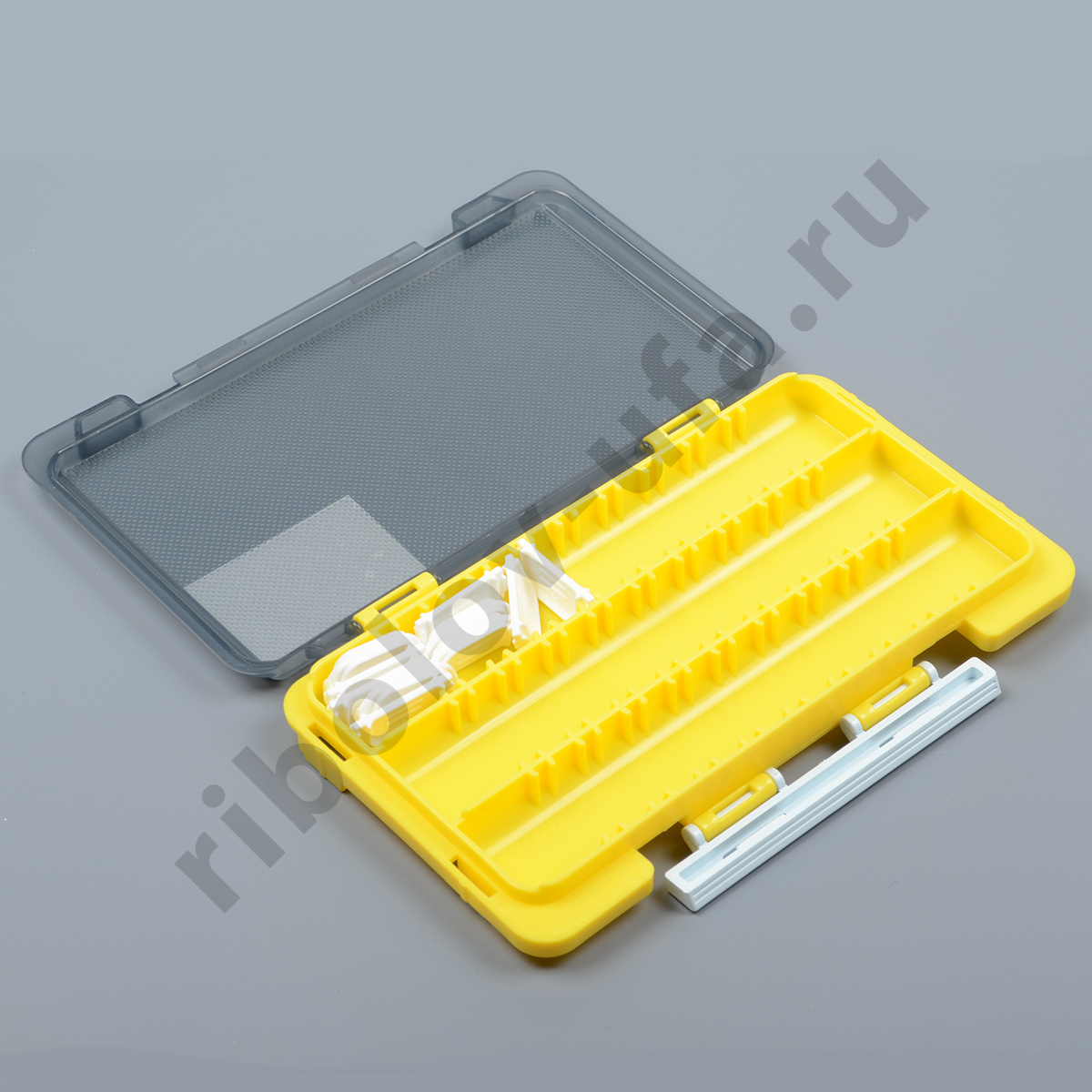 Коробка Kosadaka 17,5*10,5*2см 3 продольн.секции + доп. вставки, желтая TB-S63A-Y