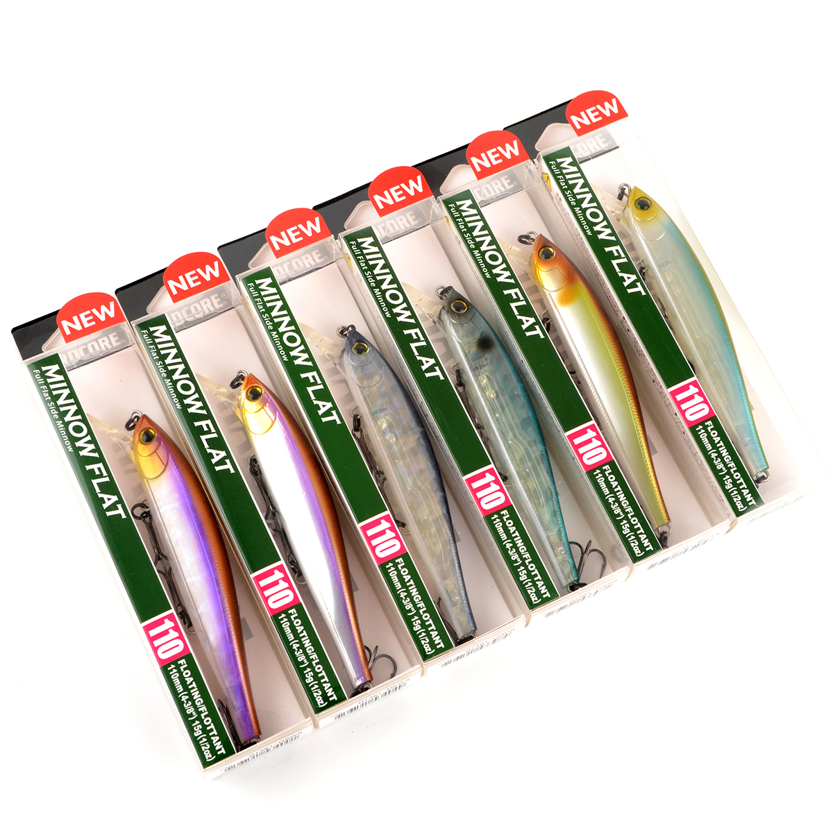 Воблер Yo-Zuri  R1361  Duel Hardcore Minnow Flat 110F 15гр, 0-1,5м. цв. MEWS