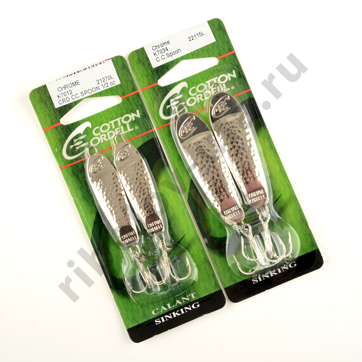 Набор блесен Cotton Cordell C.C. Spoon 5,1мм # К7038 серебро