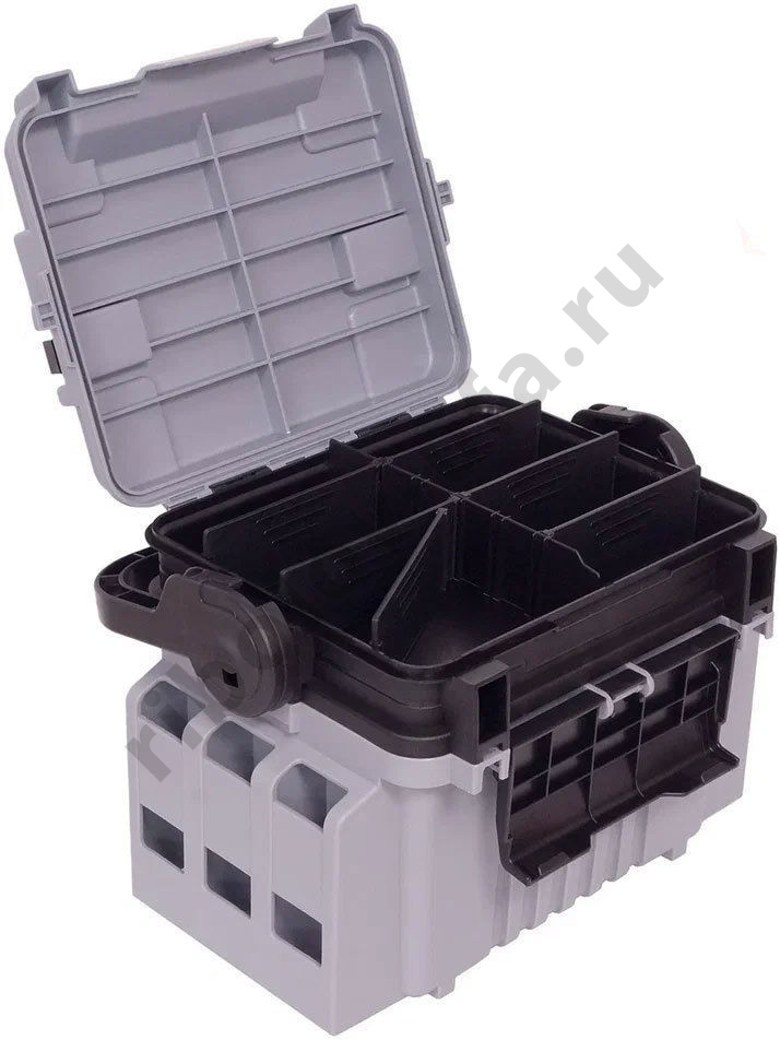 Ящик Kosadaka 31,3*23,3*23,1см для форелевой рыбалки, серый 