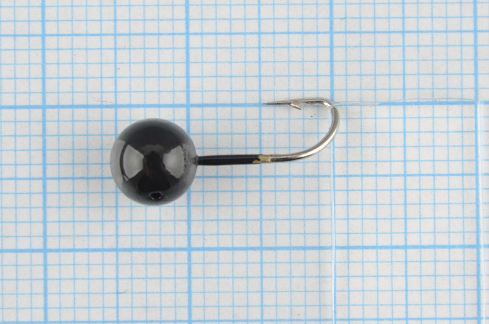 Мормышка литая Marlins Шар 6мм (1.22гр) кр. Crown черная 7000-401