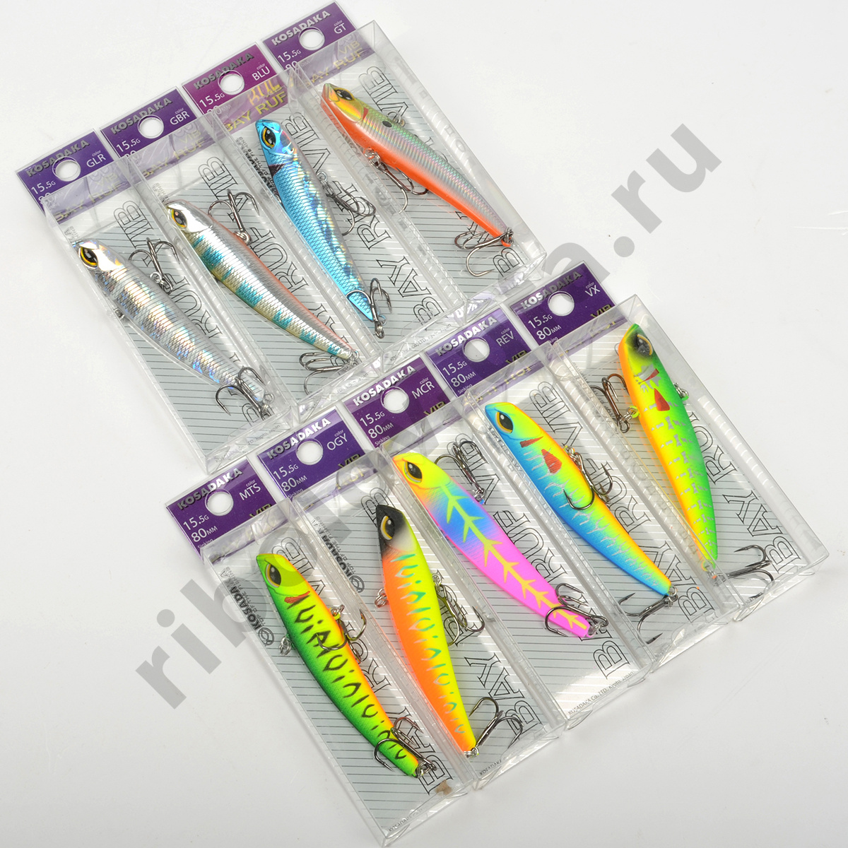 Виб Kosadaka Bay Ruf vib 80S тонущий, 80мм, 15,5г, цв.MCR