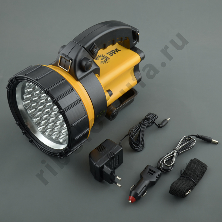Фонарь Era прожектор (акк. 6V 4.5Ah) 36 св/д желт.+черн./пластик, автоЗУ, ремен FA 37M
