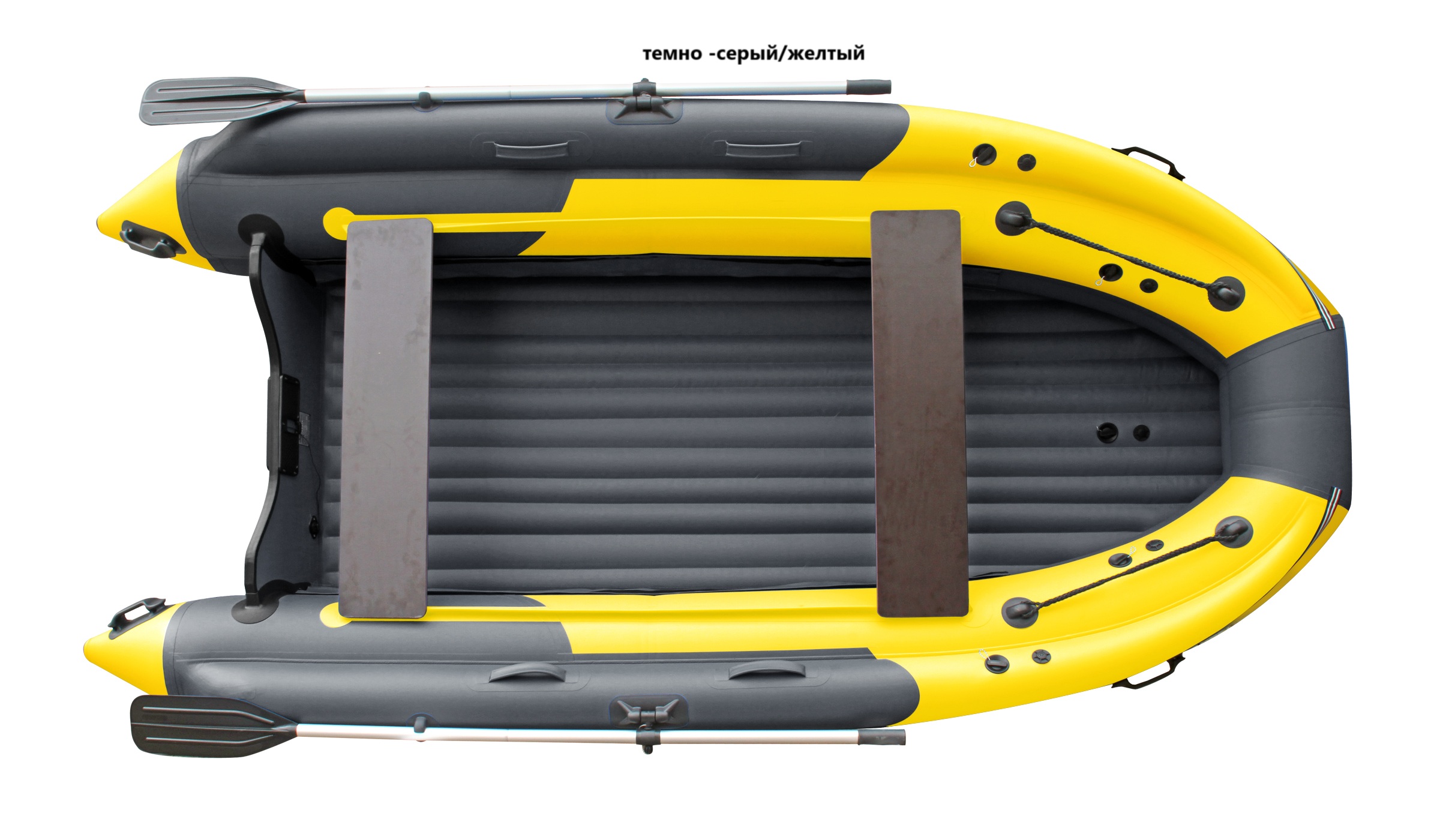 Лодка Skat Triton 370 Fi цв. т.сер-желт