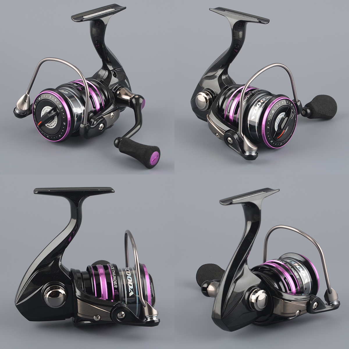 Катушка безынерц. Ecooda Black Thunder 3000S (5BB+1RB, 5.1:1, 285g 0.185-150m, 0.205-120m)