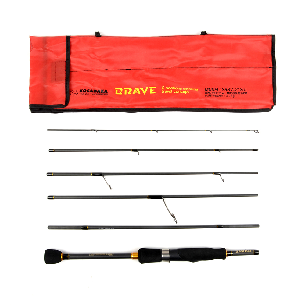 Спиннинг Kosadaka Brave 2.13 / 3-15гр., 6 секций