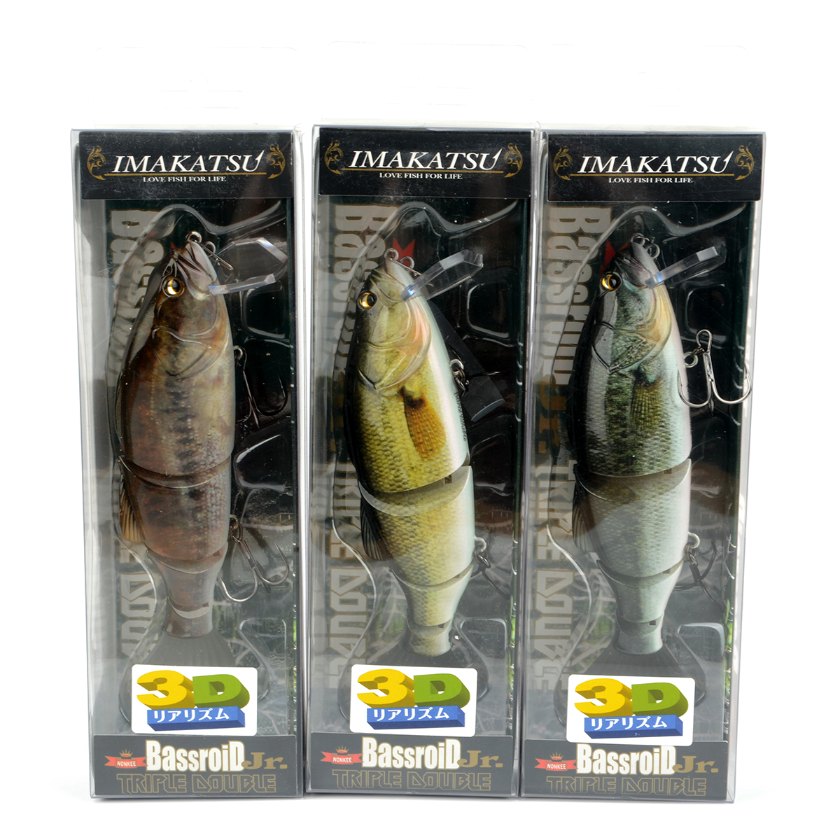 Воблер Imakatsu Bassroid Jr. Triple Double 3D Realism 14см, 48гр, цв. 720 ultra nonkee