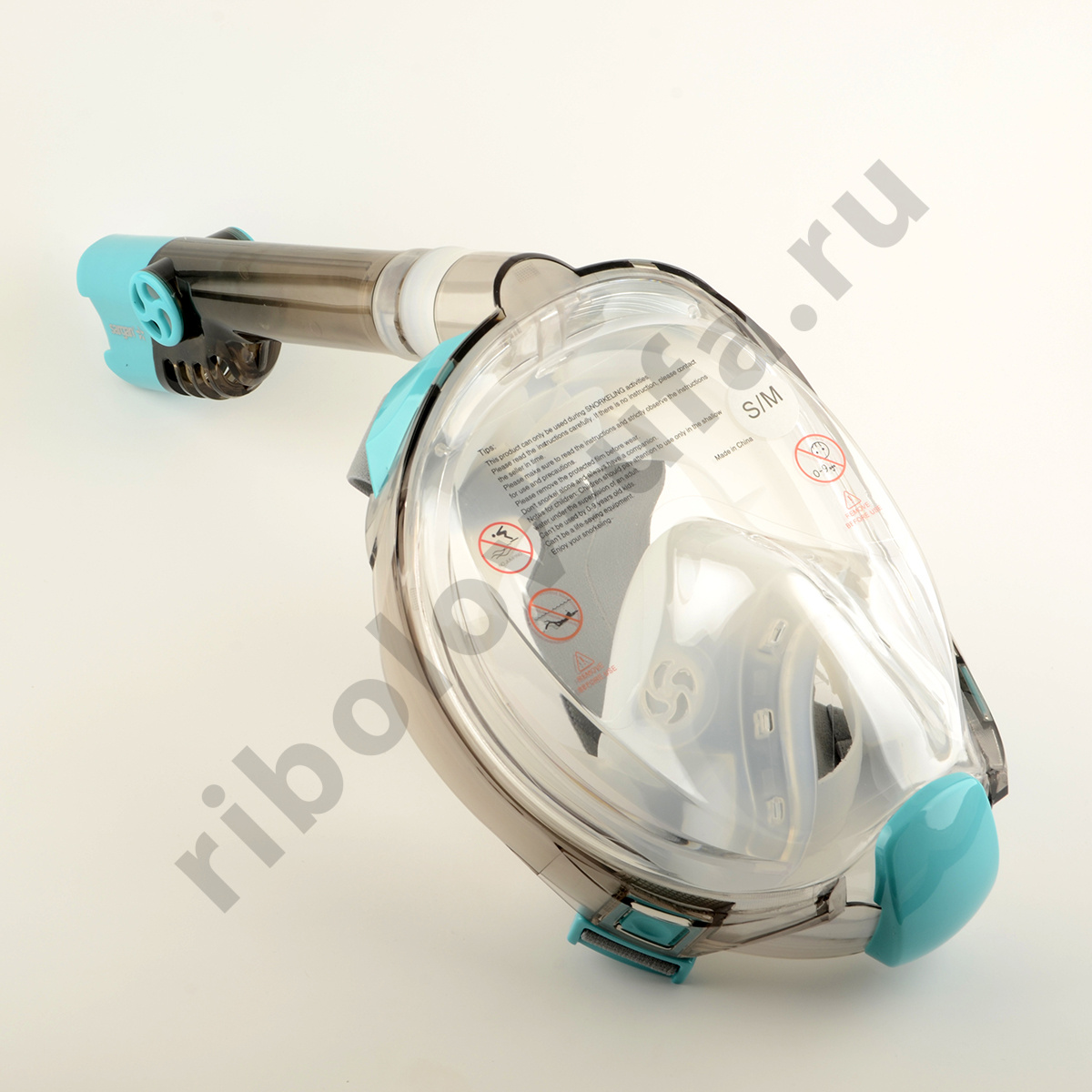 Маска Sargan Галактика полнолицевая цв. прозрачно-бирюзовый р-р L-XL