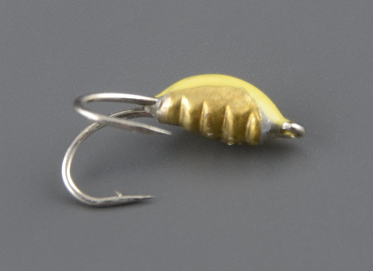 Мормышка Мир Вольфрама Коза с коронкой Божья коровка желтый д. 3 мм