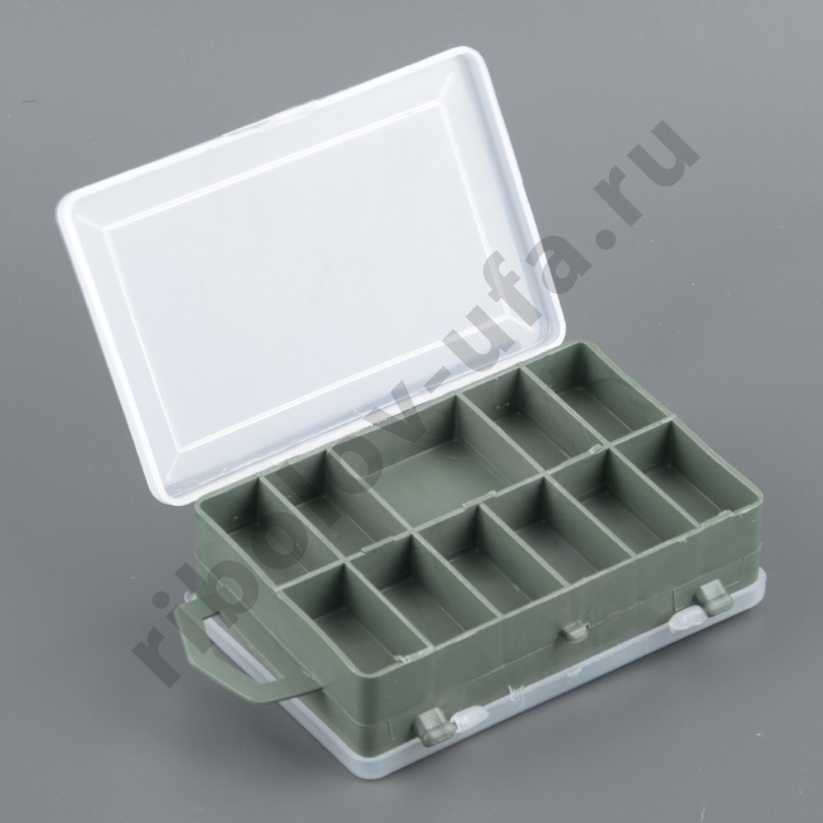 Коробка ТК-12 рыболовная для мелочей 2-х стор (11+3 отд) 115х85х35мм Три Кита
