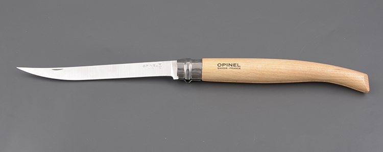 Нож Opinel 15 филейный нержавеющая сталь, бук, slim