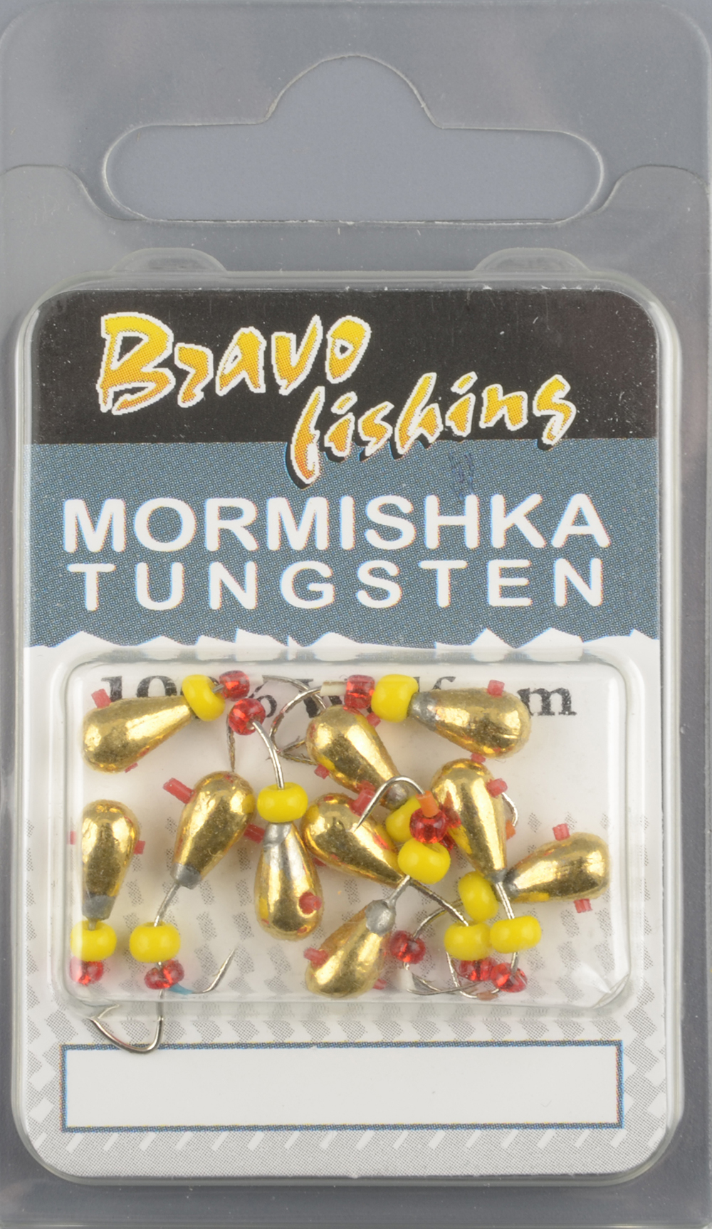 Мормышка вольфрам Bravo Fishing Эребус с отверстием с кембриком 4.0 мм 1гр. Go