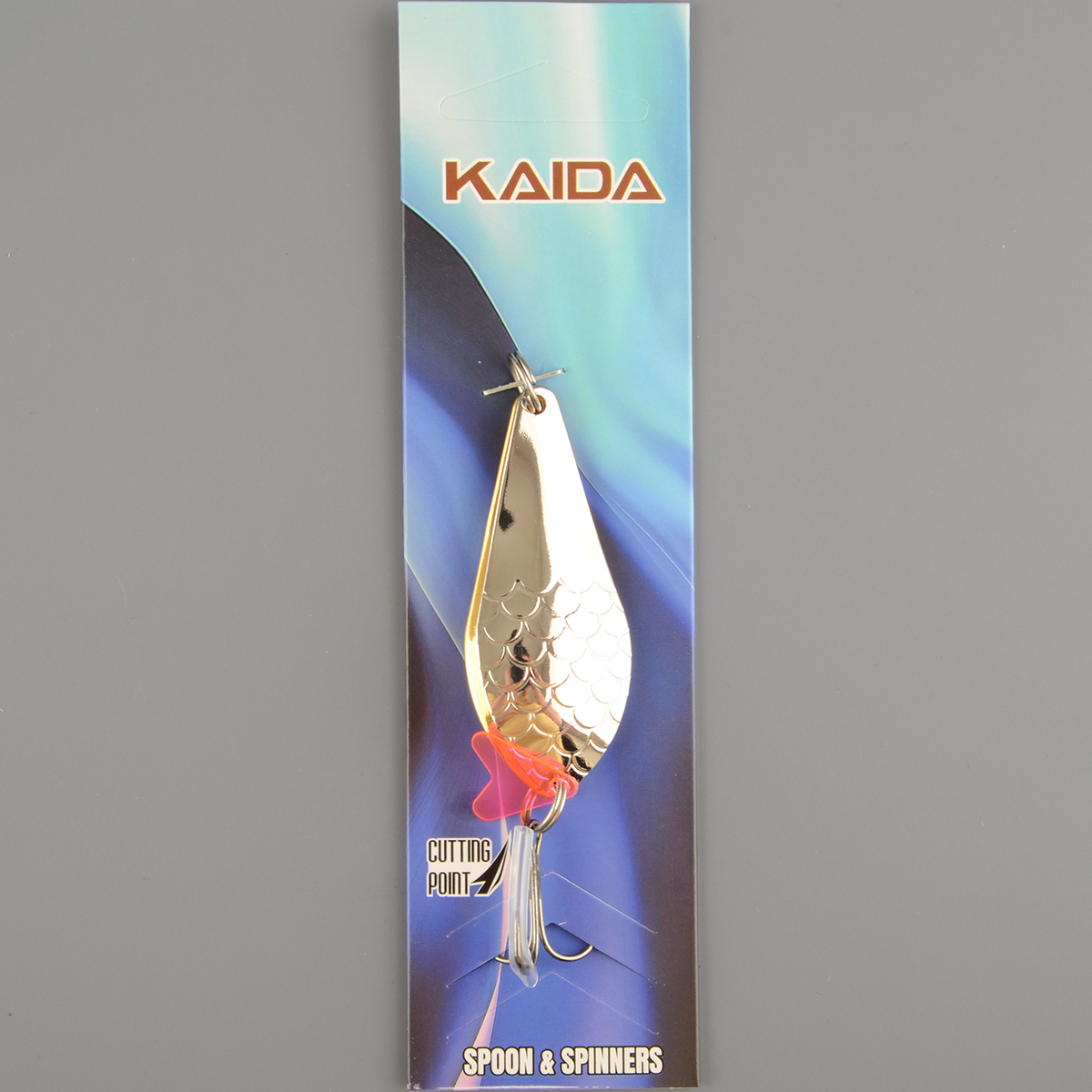 Блесна Kaida колеблющаяся 2221 18гр. цв.04 двойная шумовая