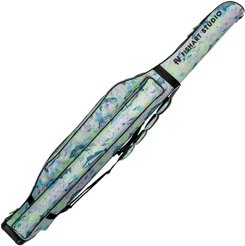 Чехол Fish Art полужесткий 2 секции c жестким дном и карманом 1,5м СFA2P-1.5