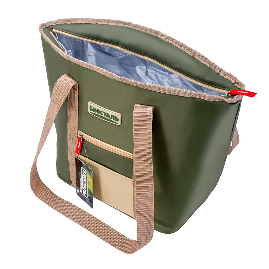 Сумка холодильник Biostal Фэмили 15л TB-15G цв. Зеленая тайга