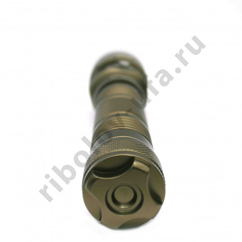 Фонарь подводный Delfin R27 3000 люмен, свет желтый, ручной, без аккумулятора (2 аккум. 26650)