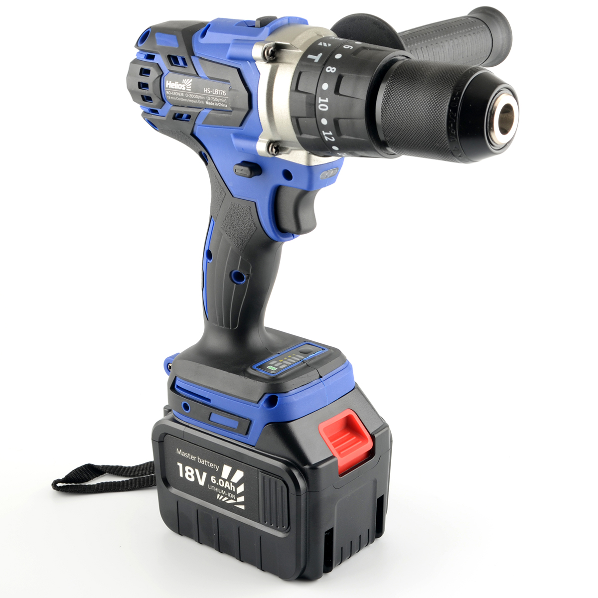 Шуруповерт-электробур Helios 18V 6A (HS-LB176)