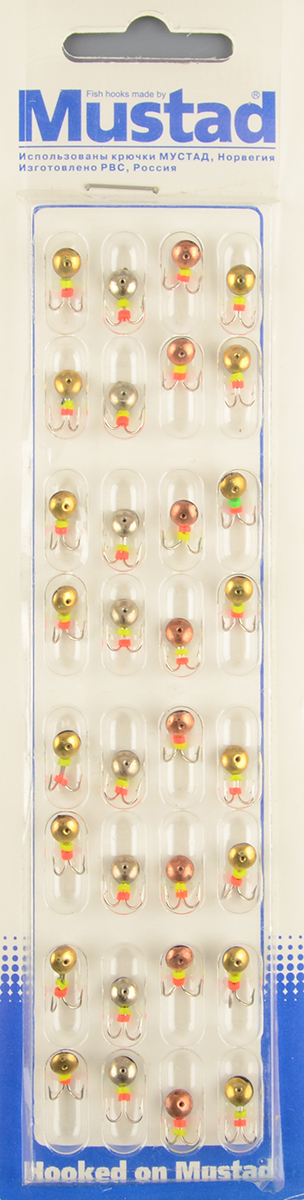 Набор мормышек РВС тип 2 108 Коза (уп.32шт)