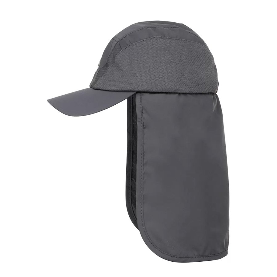 Бейсболка Nisus Glade с защитой шеи и лица, цв. Серый р. XL