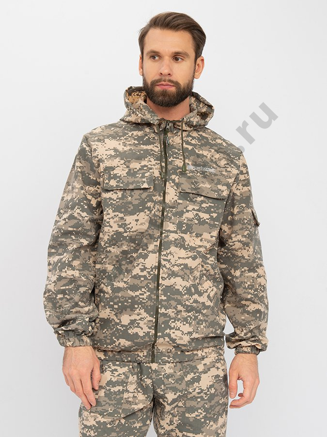 Костюм летний Стрелок ткань Сорочка цвет 128/2 (светлый пиксель) (Размер: 48-50, Рост: 170-176)