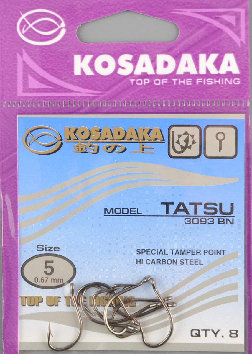 Одинарные крючки Kosadaka Tatsu BN №5