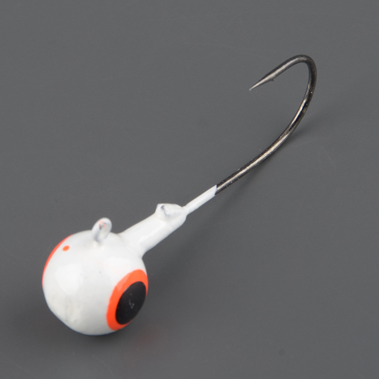 Джиг-головки Мормыш шар 28 гр. кр. №5/0 цв. 05-белый