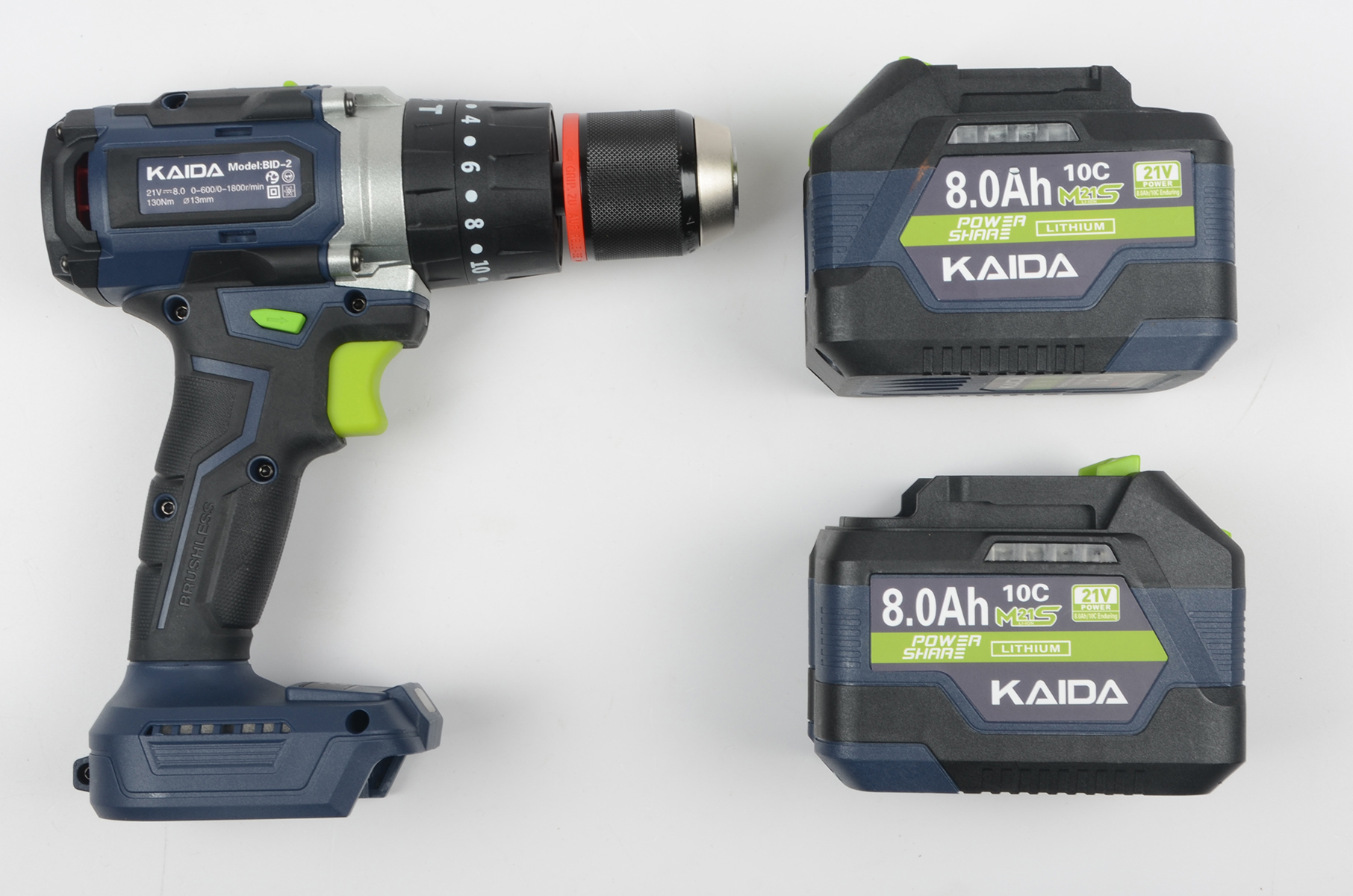 Шуруповерт-электробур Kaida 21V 8A 130NM (в кейсе)