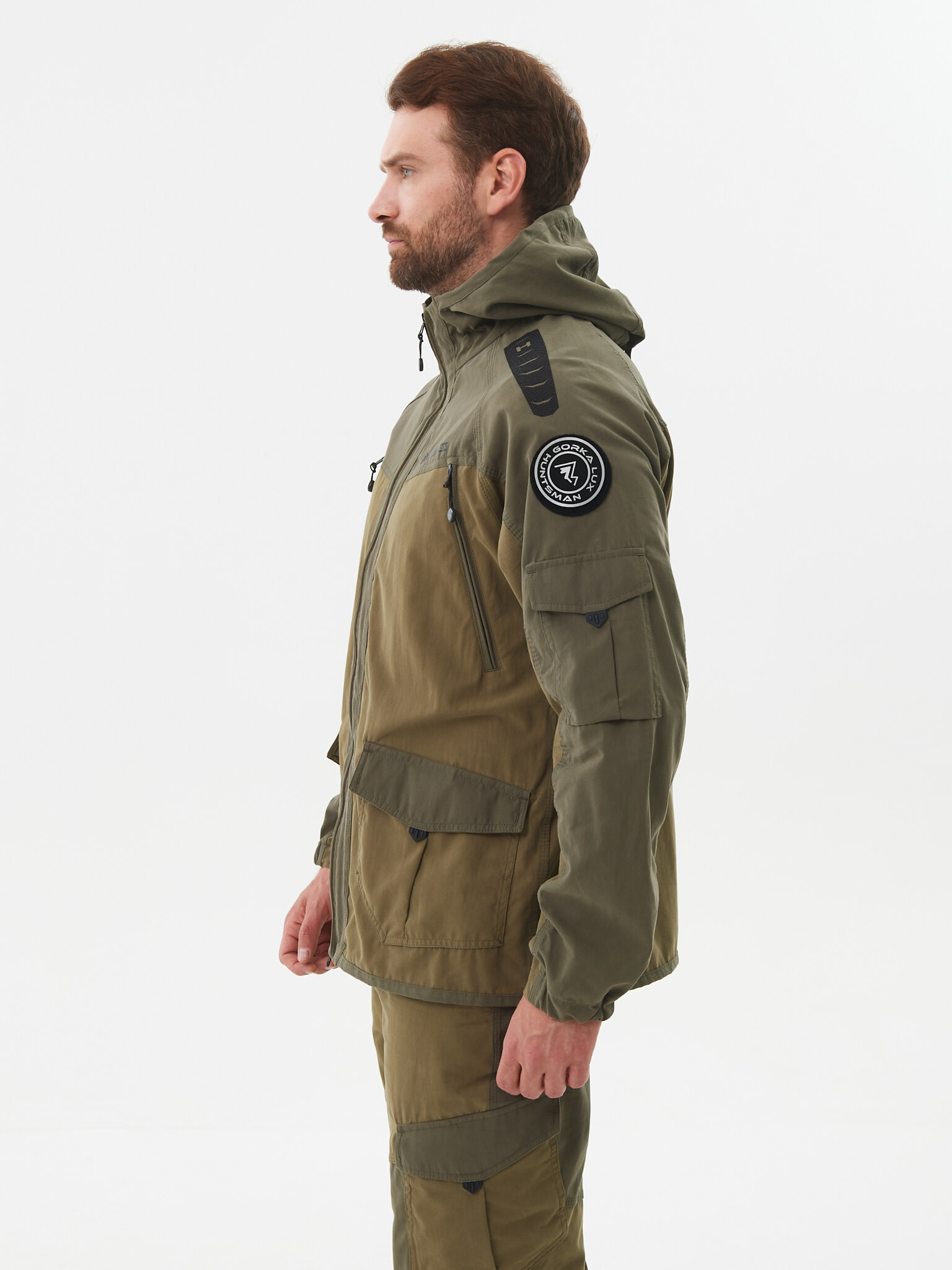 Костюм летний Горка-Люкс ткань Ravena Peach Wash цвет Хаки (Размер: 48-50, Рост: 170-176)