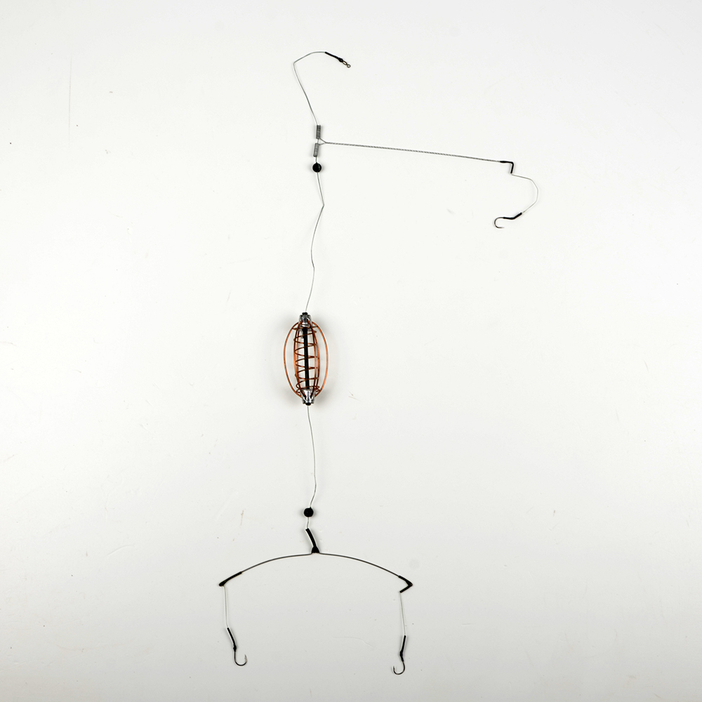 Снасть карповая 8 Арбуз ДОП 35-КМ 2Кр2 (корм. 35гр.коромысло 2крючка №2) Три Кита