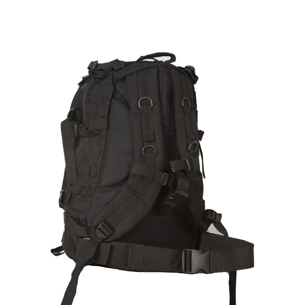 Рюкзак тактический Huntsman RU 10 цв. Черный 45л, тк. Оксфорд 