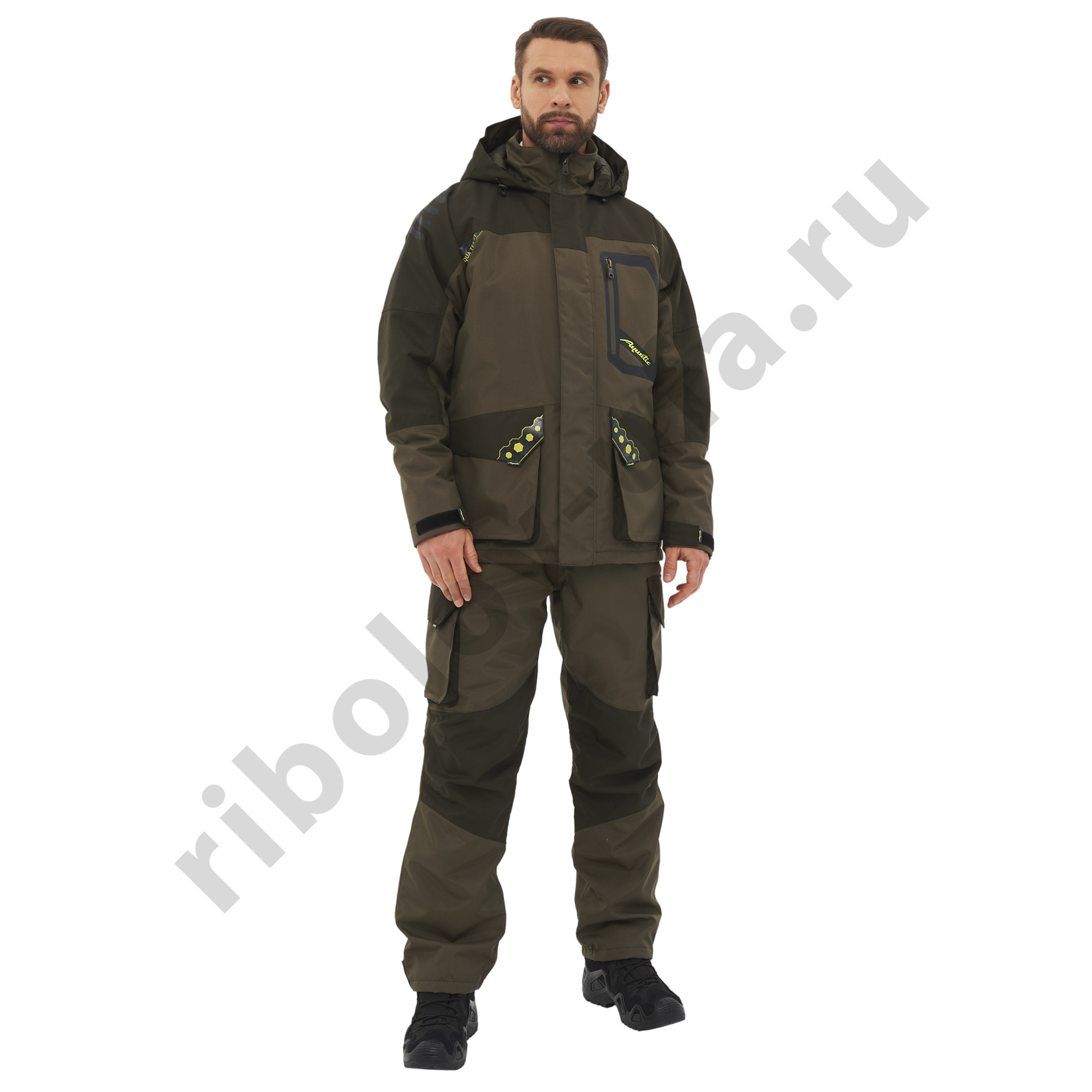 Костюм Aquatic демисезонный К-10Х (мембрана: 10000/10000 цв.хаки) р. 48-50