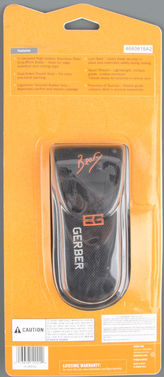 Нож Gerber Bear Grylls Folding Shealth Knife, блистер 4660615A2