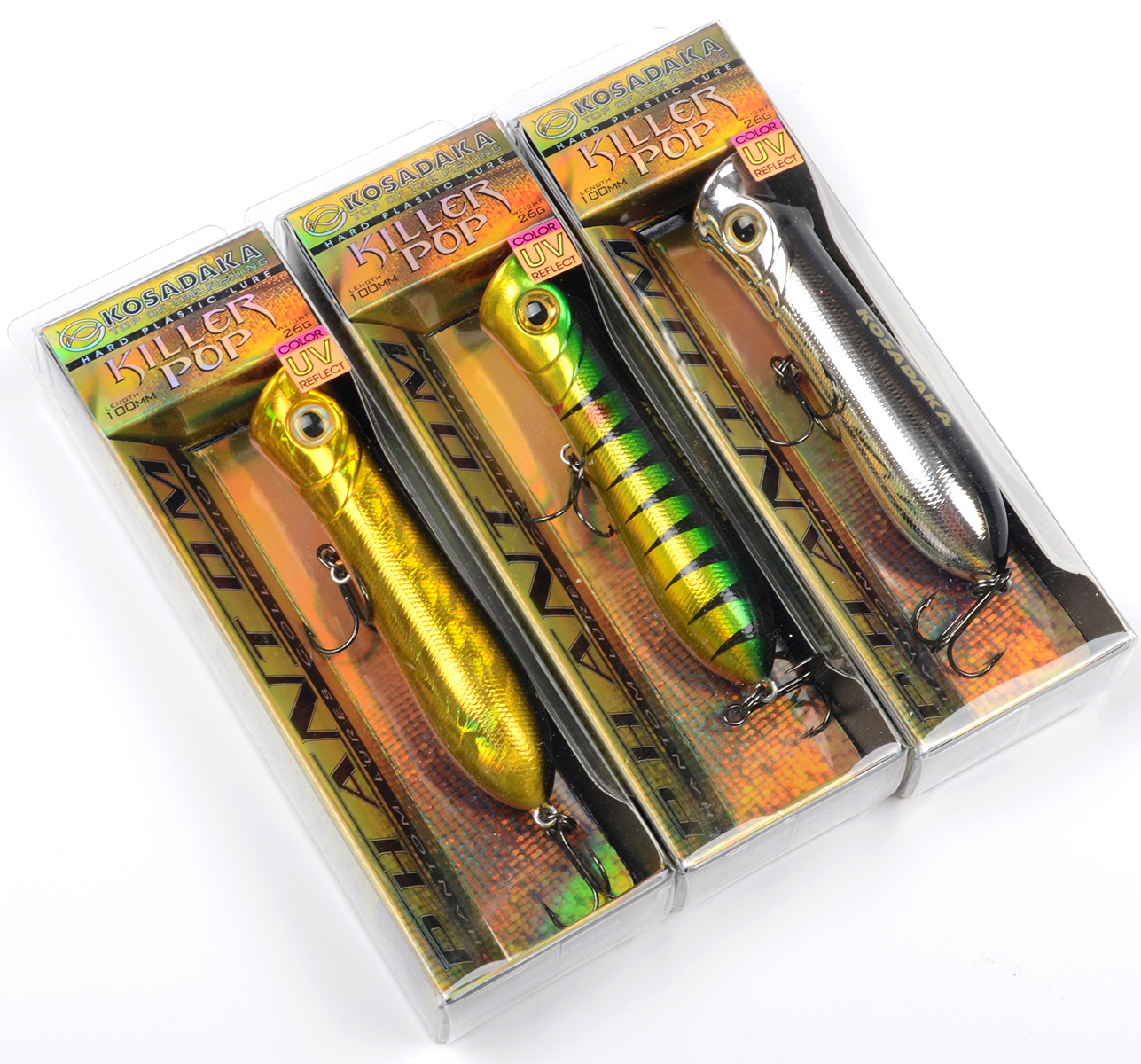 Поппер Kosadaka Killer Pop  поверхн. 100 мм, 26 гр., цв. HGBL