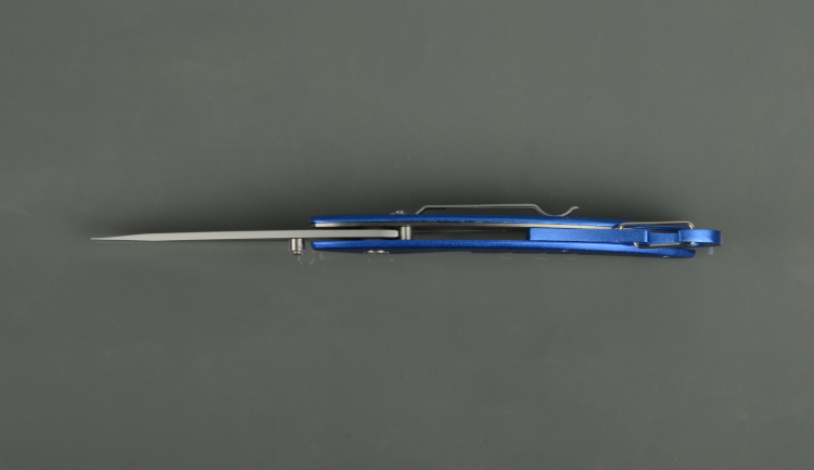 Нож складной Kosadaka N-F30 19,2/12.4 см, 72,8 гр.,син,рук. с карабином