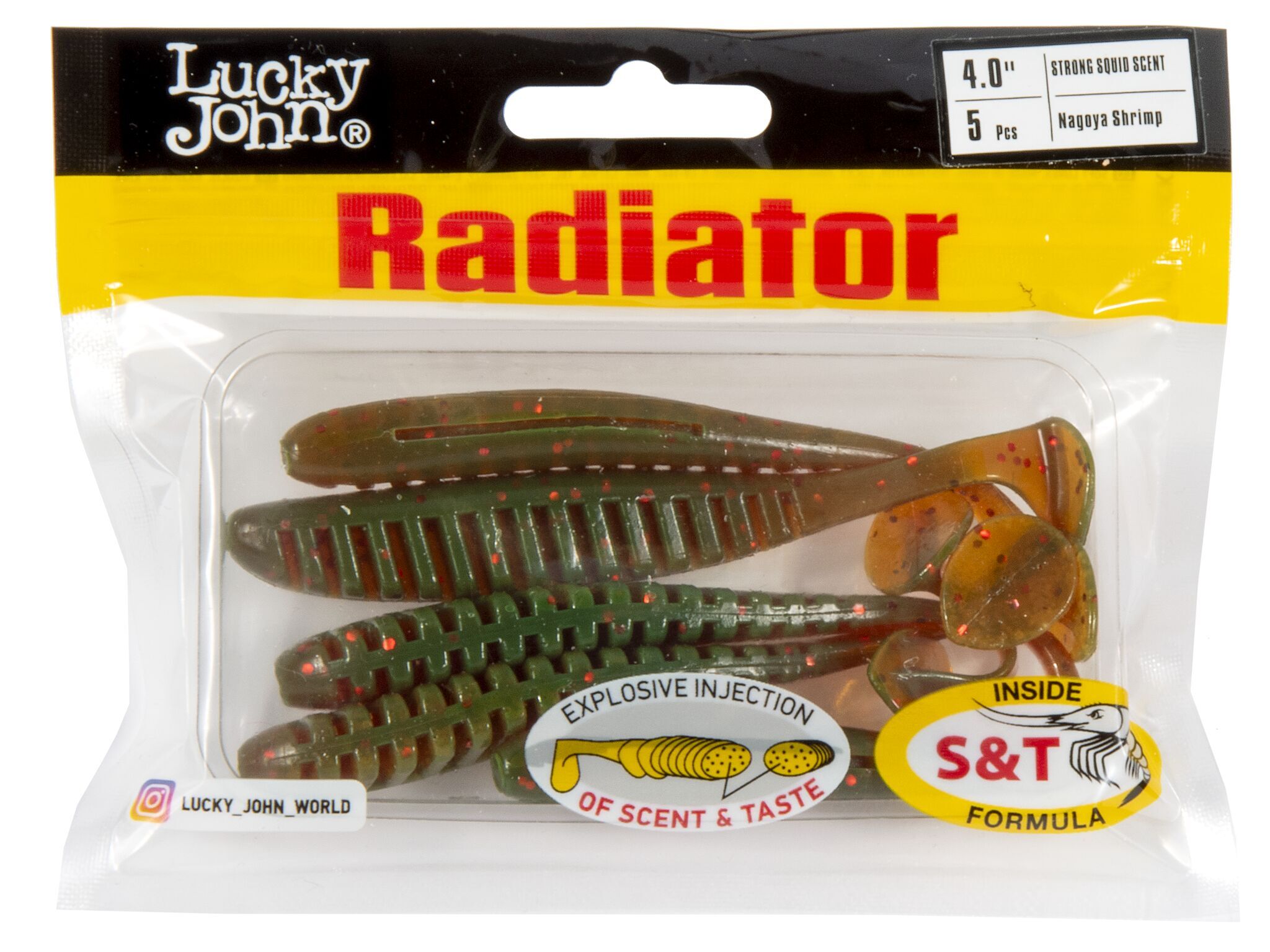 Силиконовая приманка Lucky John Radiator 4.0in 10см /085