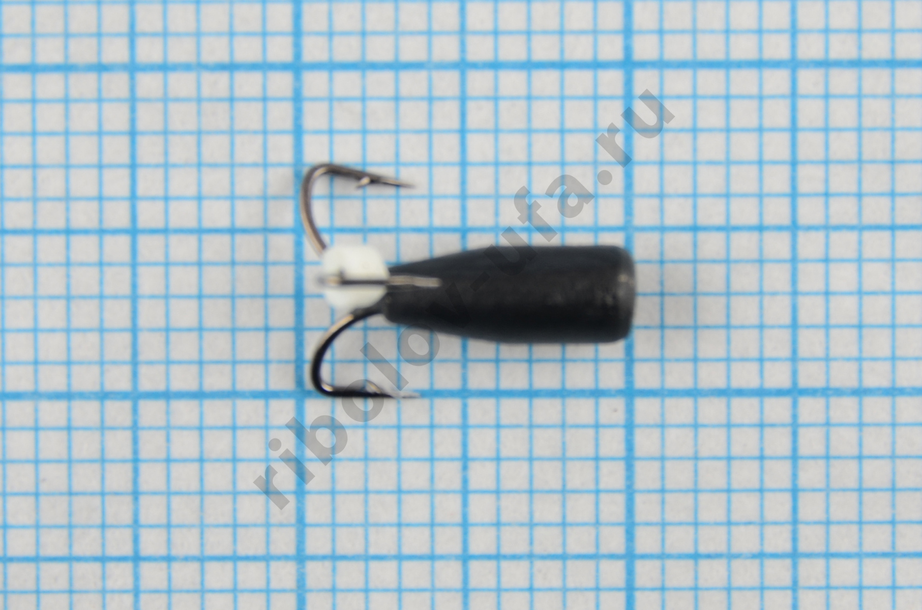 Мормышка Владимирский вольфрам Чертик Рязанский с отверстием без коронки 3мм 0,6гр