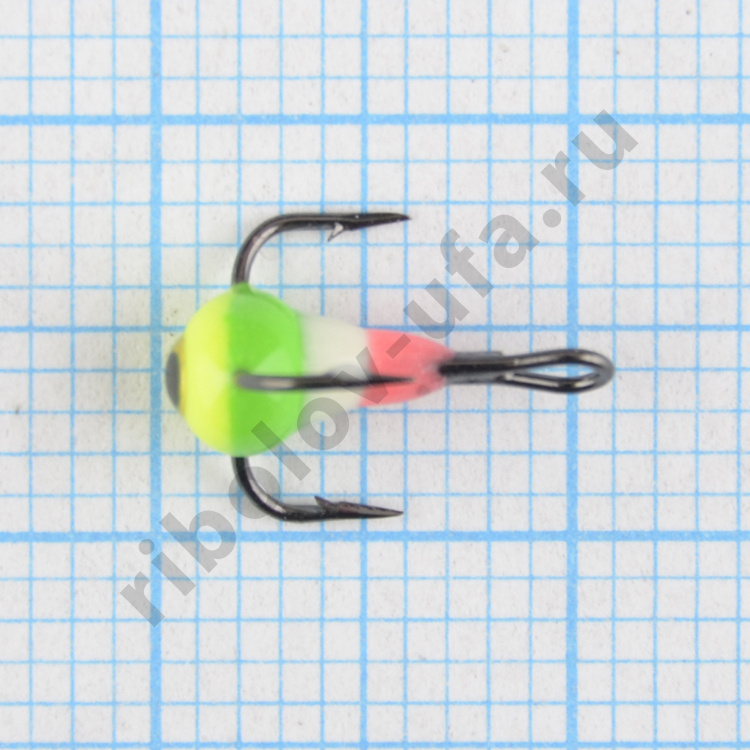 Тройник с 3D каплей Bravo Fishing №16-101P (Mustad) (10шт/уп)