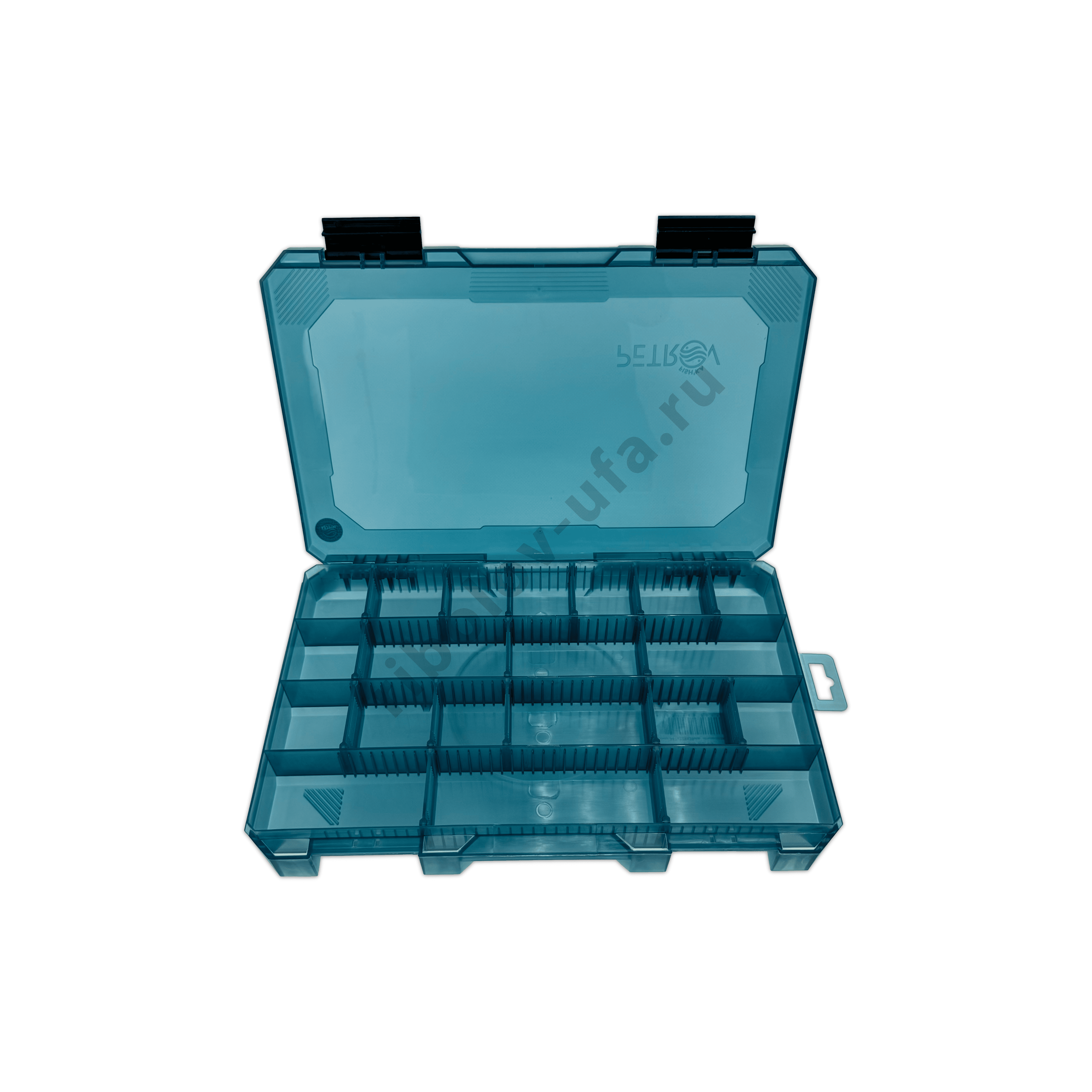 Коробка Fishka Petrov 40 тонированный бирюзовый 347*228*39мм