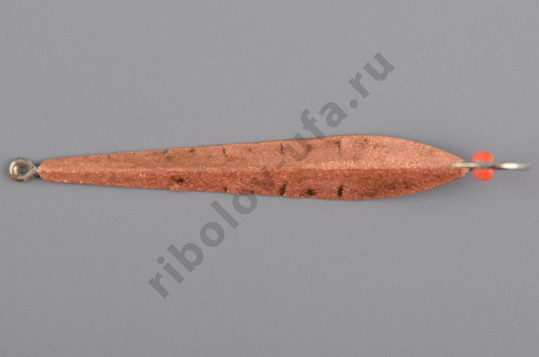 Блесна Курганская №30 с 1-м крючком, 35мм цв. медь
