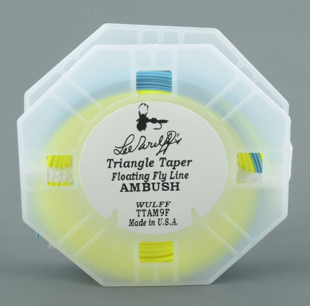 Шнур нахлыстовый Royal Wulff J-3 Triangle Taper Floating Ambush Lime Green/Blue TTAM5F