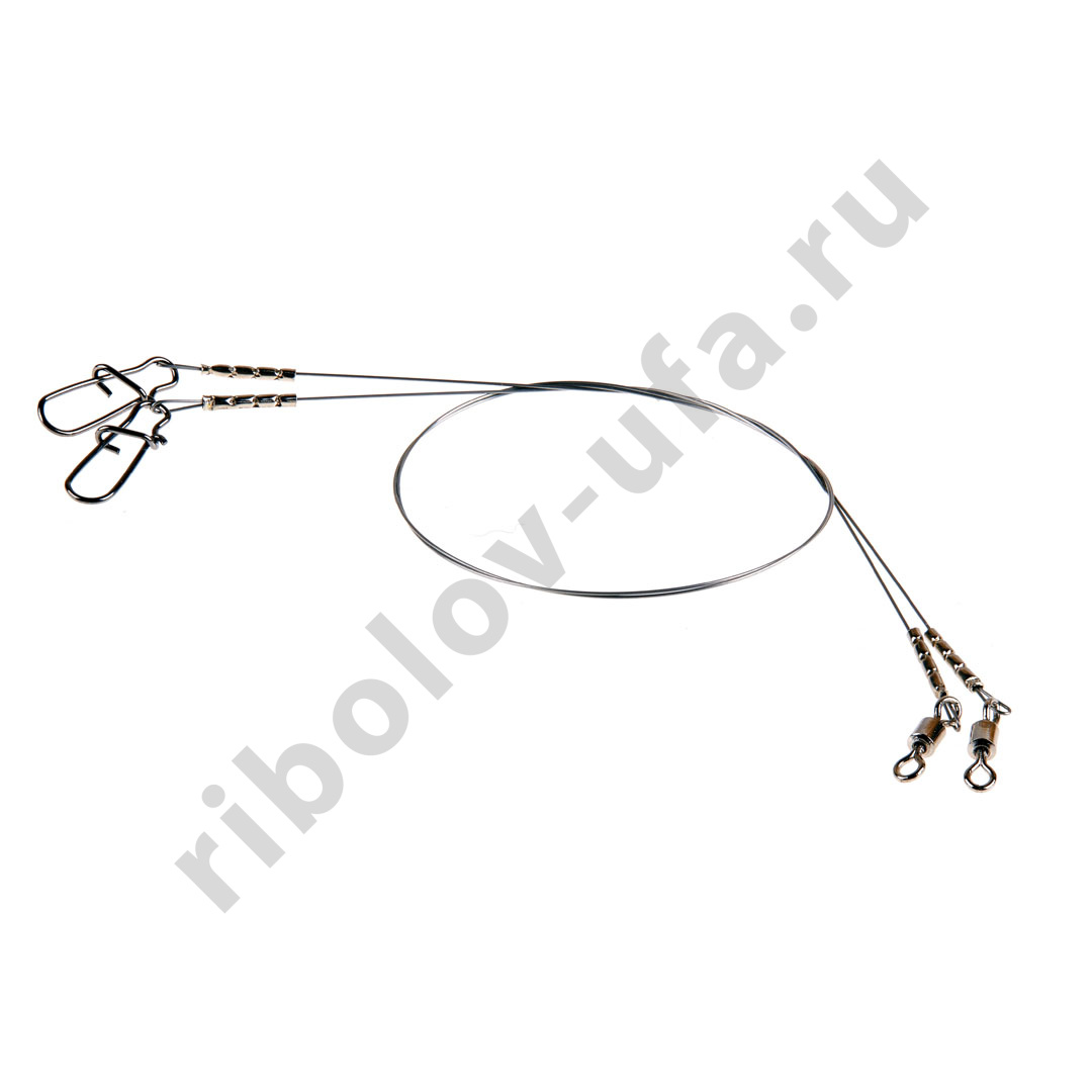 Поводок Win Титан Soft Mirror 9кг 30см (2шт/уп) TSM-09-30