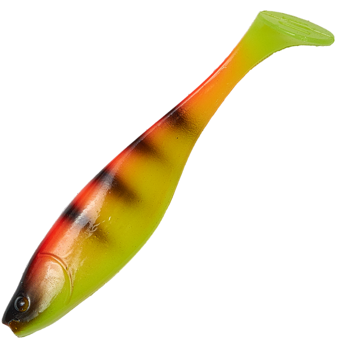 Силиконовая приманка Narval Commander Shad 12cm #052-Orange Perchl (4шт/уп)