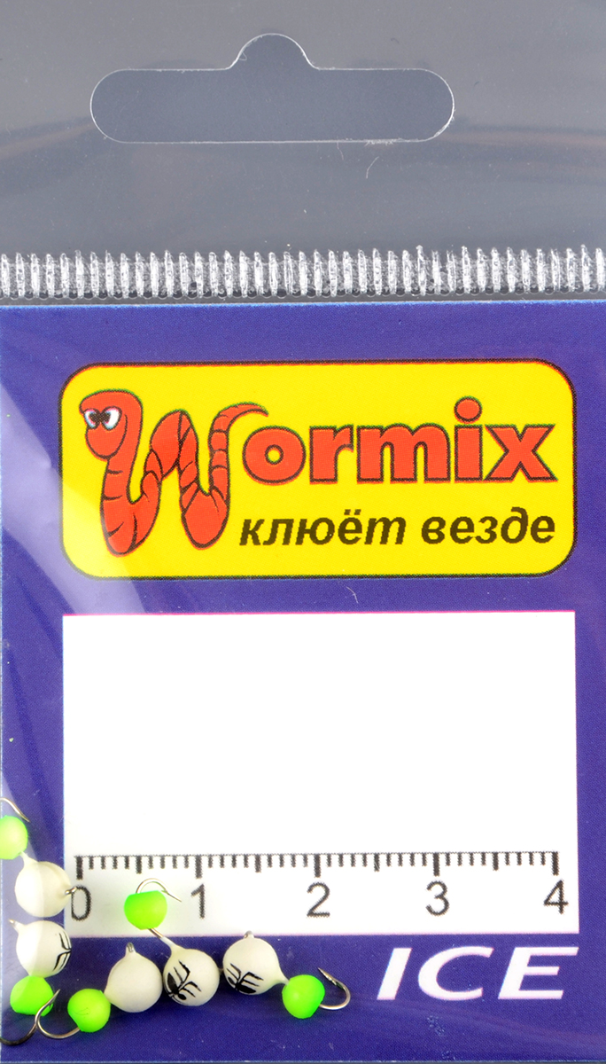 Мормышка Wormix материал WCP 57 Дробь фосфор d.4мм 0,52гр 