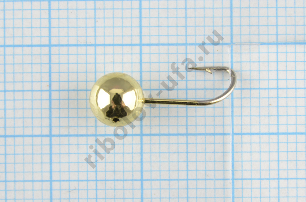 Мормышка литая Marlins Шар 6мм (1.22гр) кр. Crown золото 7000-403