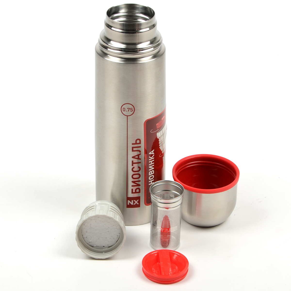 Термос Biostal узк. горло пробка с ситечком 0.75л (NX-750Z)