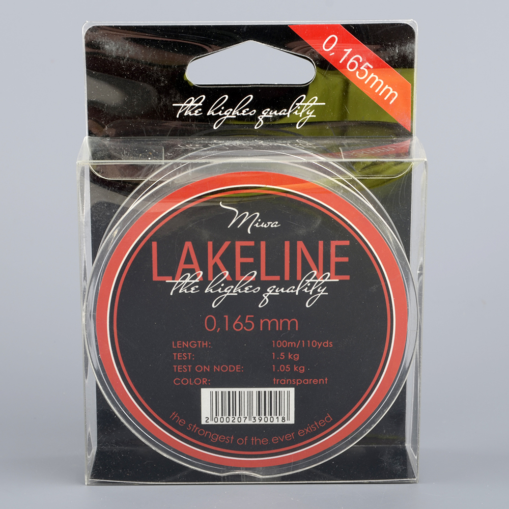 Леска Miwa Lakeline Transparent 100 м 0.165 мм  