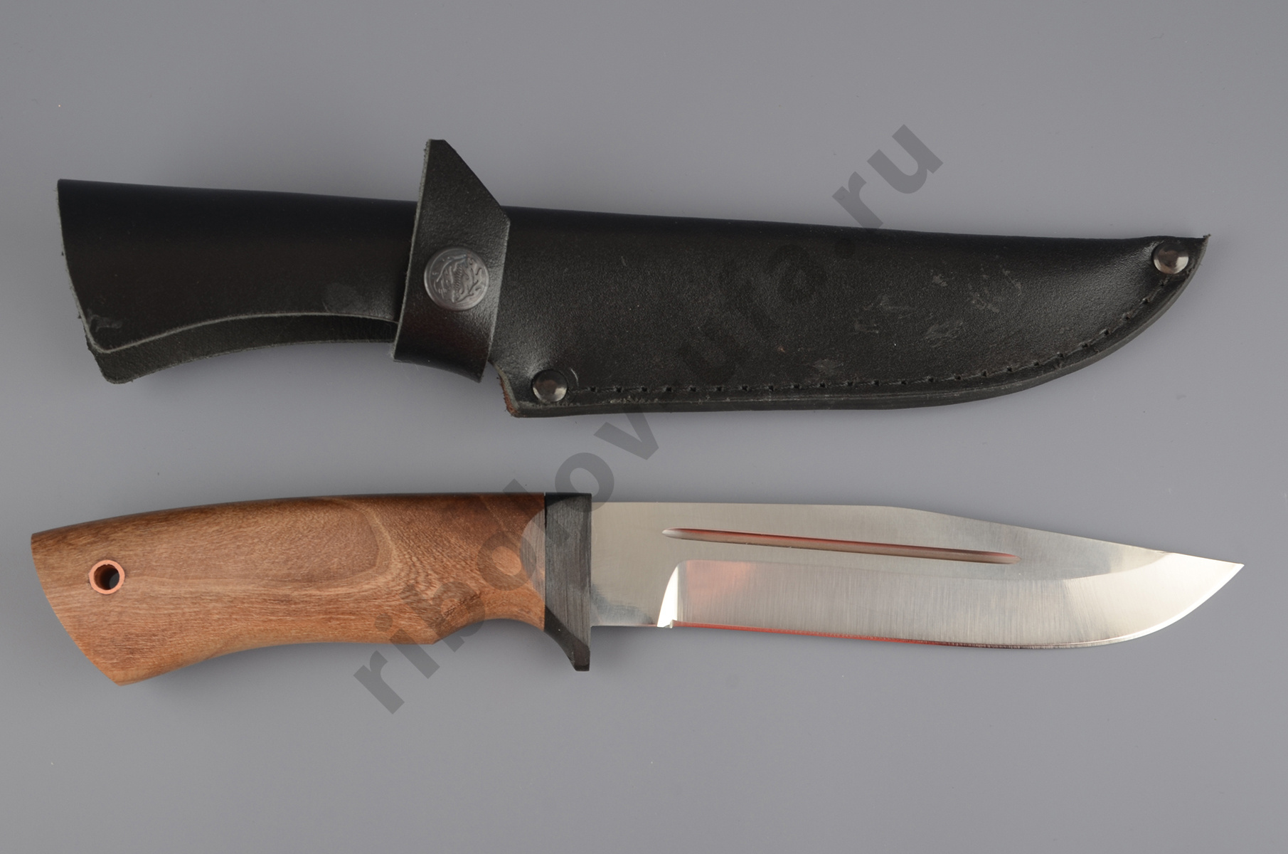 Нож упрощ. НР-14 У хирургич.нерж.сталь, 65х13, орех (ручная работа)