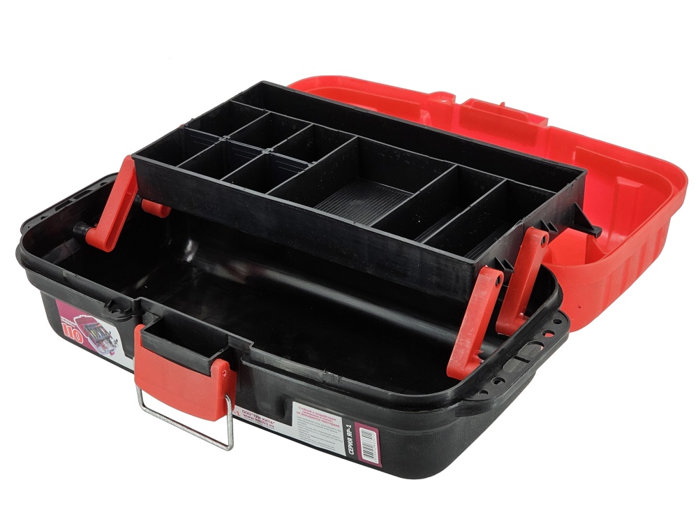 Ящик рыболовный Три Кита ЯР-1(360*190*150) 1 лоток Черно-Красный