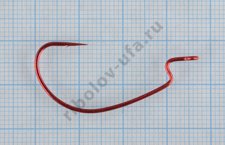 Офсетный крючок Owner 5109 Red №1/0 J-Light Hook