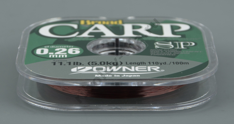 Леска Owner Broad Carp Special Brown 100м (BRC0.20mm)